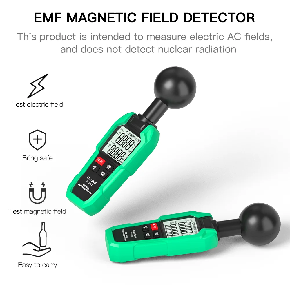 

FUYI Handheld EMF Meter Electromagnetic Radiation Detector Monitor Household High Precision Wave Radiation Tester