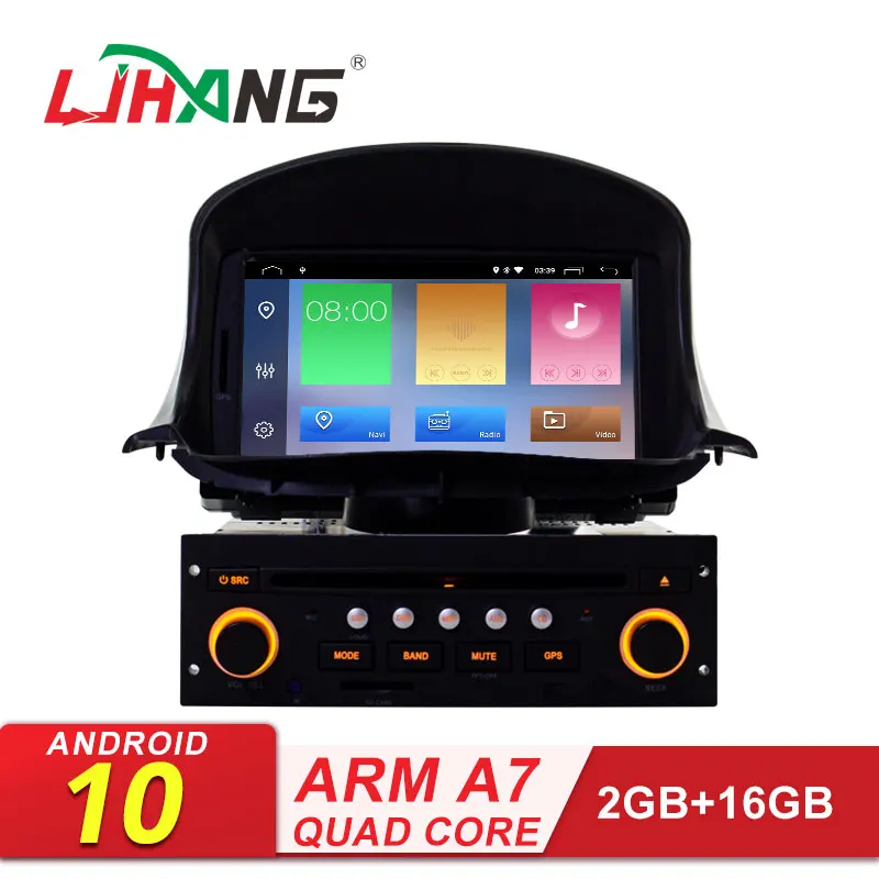 LJHANG автомобильный DVD мультимедийный плеер Android 10 для peugeot 206 206cc gps навигация 1 Din автомагнитола стерео головное устройство RDS Авто Аудио