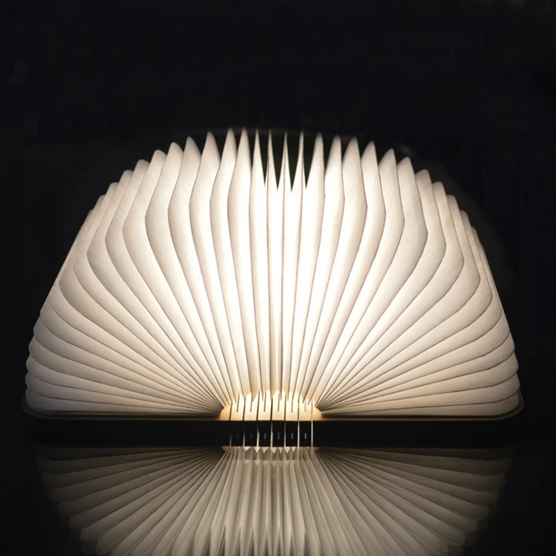 Деревянная Складная Настольная лампа для чтения креативный разноцветный