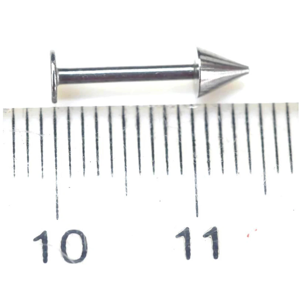 Оптовая продажа 30 шт./лот 316L серьги гвоздики из хирургической стали с шипами для