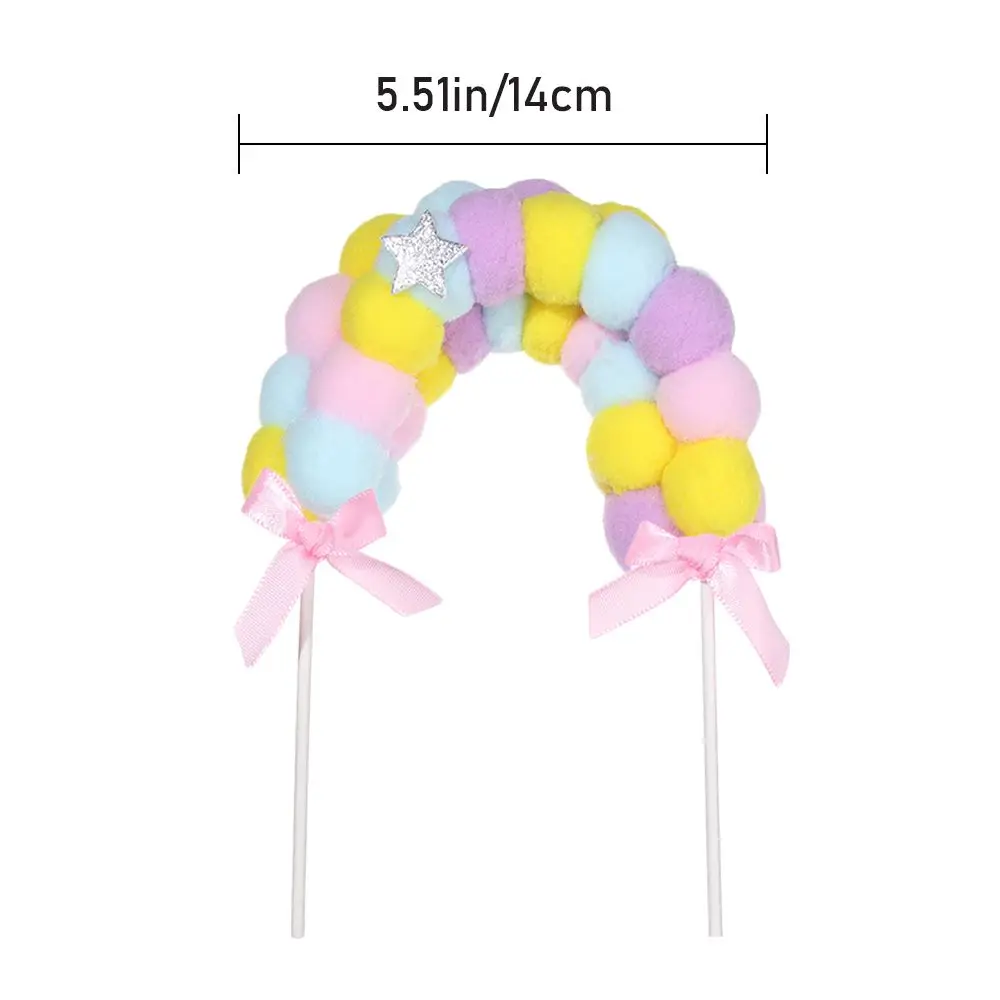 Украшение для торта на день рождения рождественские украшения флажки с помпоном