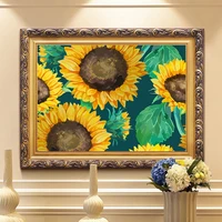 diy 5d diamond embroidery cross stitch sunflower full round diamond painting home decoration arts crafts gifts