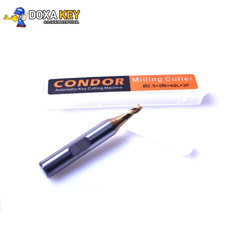 Кондор твердосплавный 2 5 мм концевой Фрезерный резак 5*6*40 для IKEYCUTTER Condor кондора