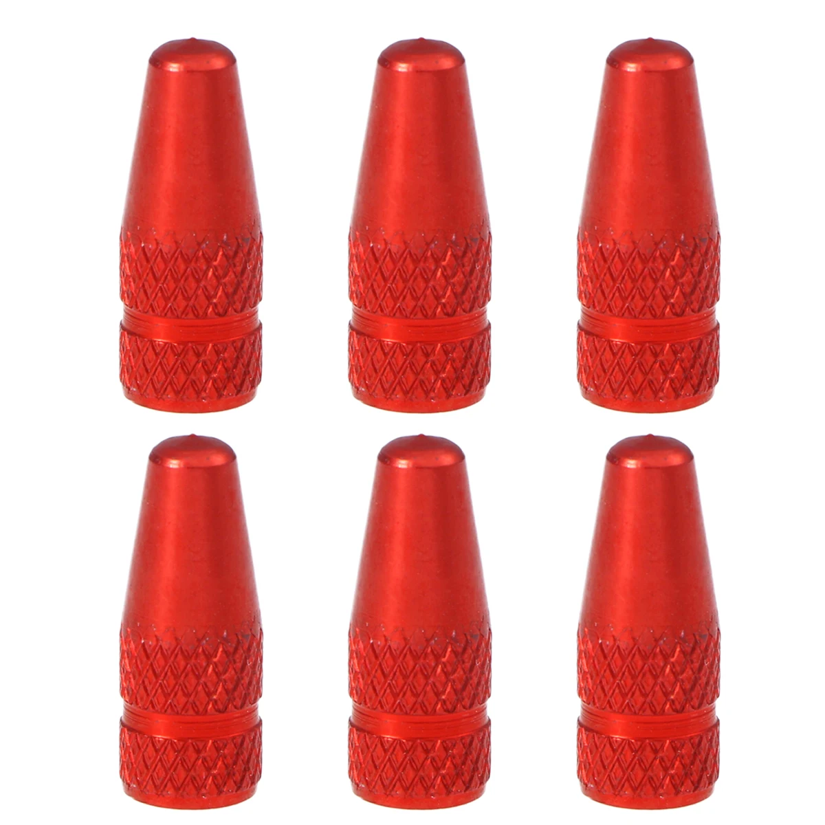 6pcs red 6 шт./упак. вентиля покрышек легковых Кепки s колеса клапан Кепки велосипеда Алюминий сплав французское кружево ткань для MTB дорожный велосипед горный велосипед шины насос для очистки от пыли воздушной чехлы - Цвет: 6pcs red