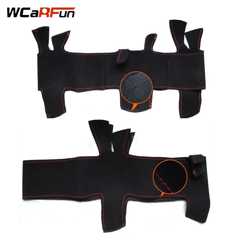 WCaRFun Black Suede Car Steering Wheel Cover for Infiniti FX FX35 FX37 FX50 Nissan Juke Maxima 2009-2014 | Автомобили и мотоциклы