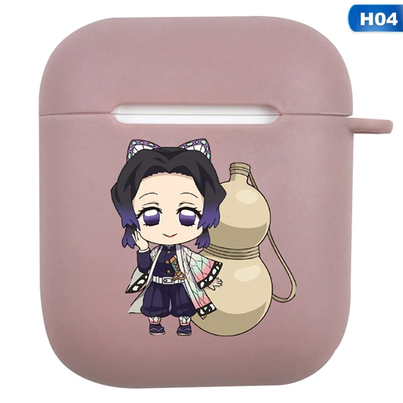 Demon Slayer: Kimetsu No Yaiba аниме шаблон для Apple Airpods чехол Bluetooth наушники Защитный чехол силиконовый чехол для наушников - Цвет: H04