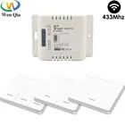 220 В беспроводной выключатель света 433 МГц RF пульт дистанционного управления 86 настенный переключатель с 10A релейным модулем умный дом светодиодная лампа вентилятор вкл. Выкл.