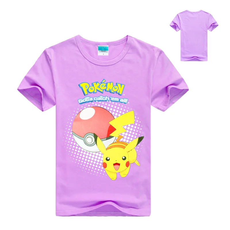 2 16Years Лето 2019 с изображением Пикачу командная футболка рубашка костюм плюс