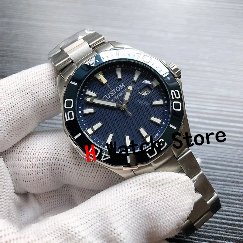 

41mm luxury brand men's automatic mechanical watch ceramic bezel 5bar waterproof luminous watch men's Japanese NH35 movement