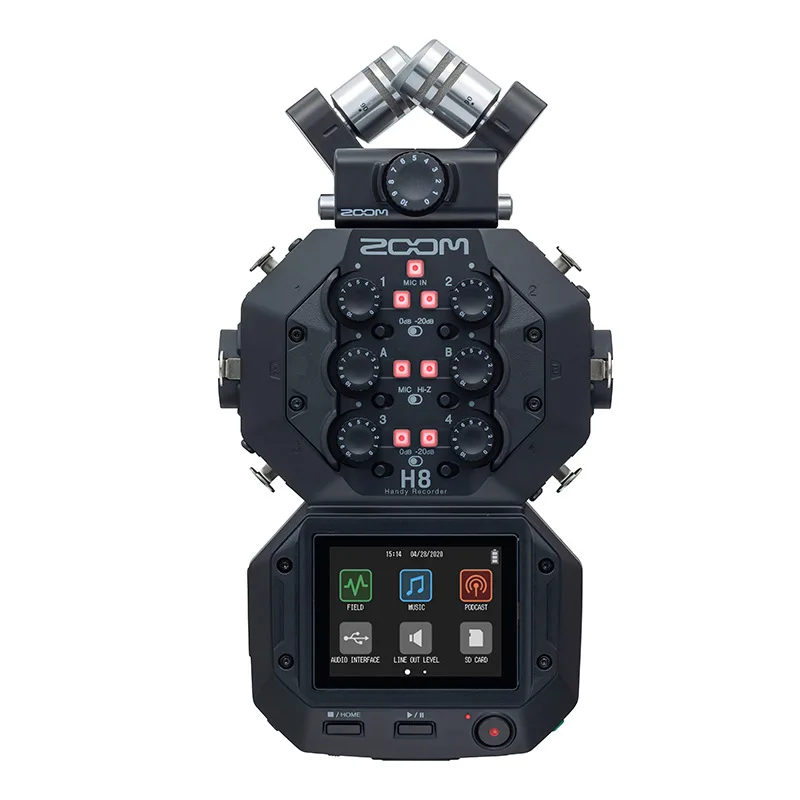 

ZOOM H8 professional film and television microphone music video interview internal recording microphone 12-channel simultaneous