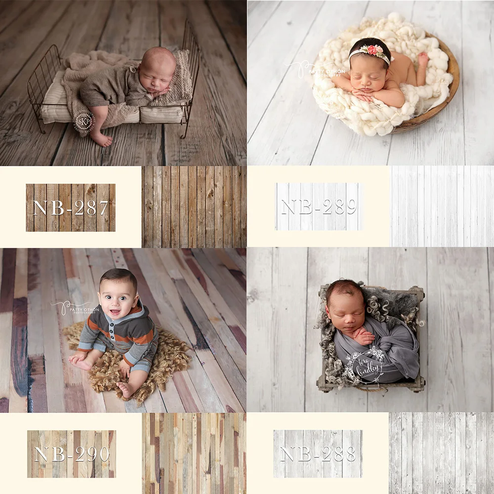 Деревянный пол для фотосъемки новорожденных на день рождения, ретро планк, портретная фотография, задник для студии, декоративный реквизит.