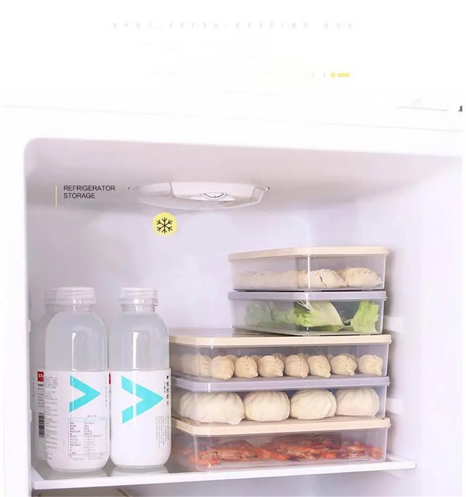 Холодильник пельменей коробка для хранения с крышкой пластиковая морозильная