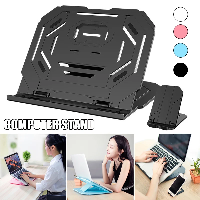 adjustable laptop stand computer desk tablet notebook holder bracket standing desk accessories du55 free global shipping