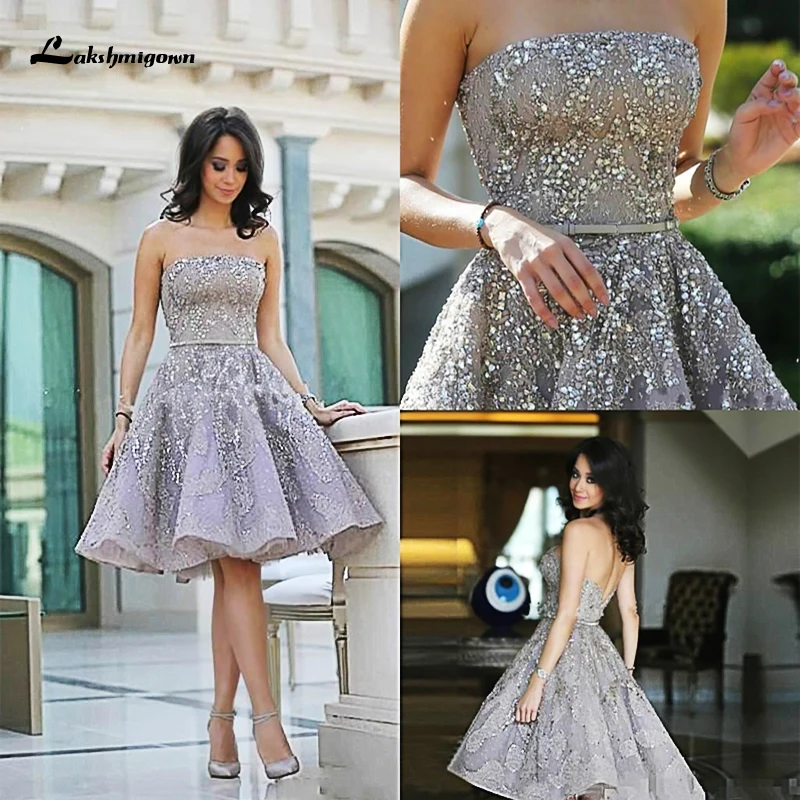 Сексуальным вырезом на спине и Elie Saab линия Бальные платья 2021 Роскошные бисером
