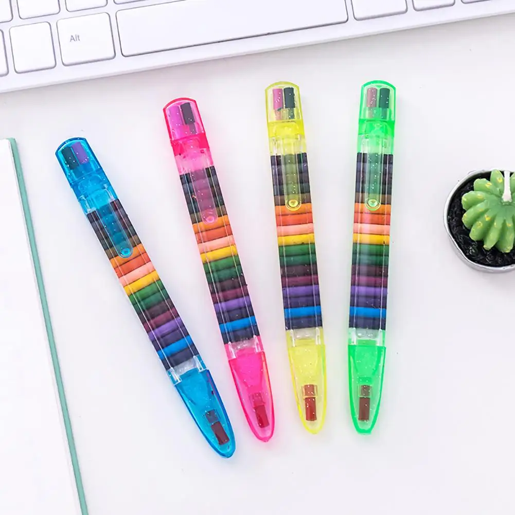 

20 Colors Safe Non-Toxic Children Painting Toys Graffiti Pen Oil Pastel Wax Crayon Creative Stationery
