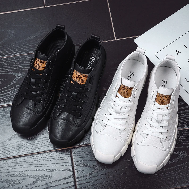 Vintage Men Shoes Breathable Mens Casual Genuine Leather Men's Sneakers Handmade Comfortable Lace-up Solid Walking | Обувь