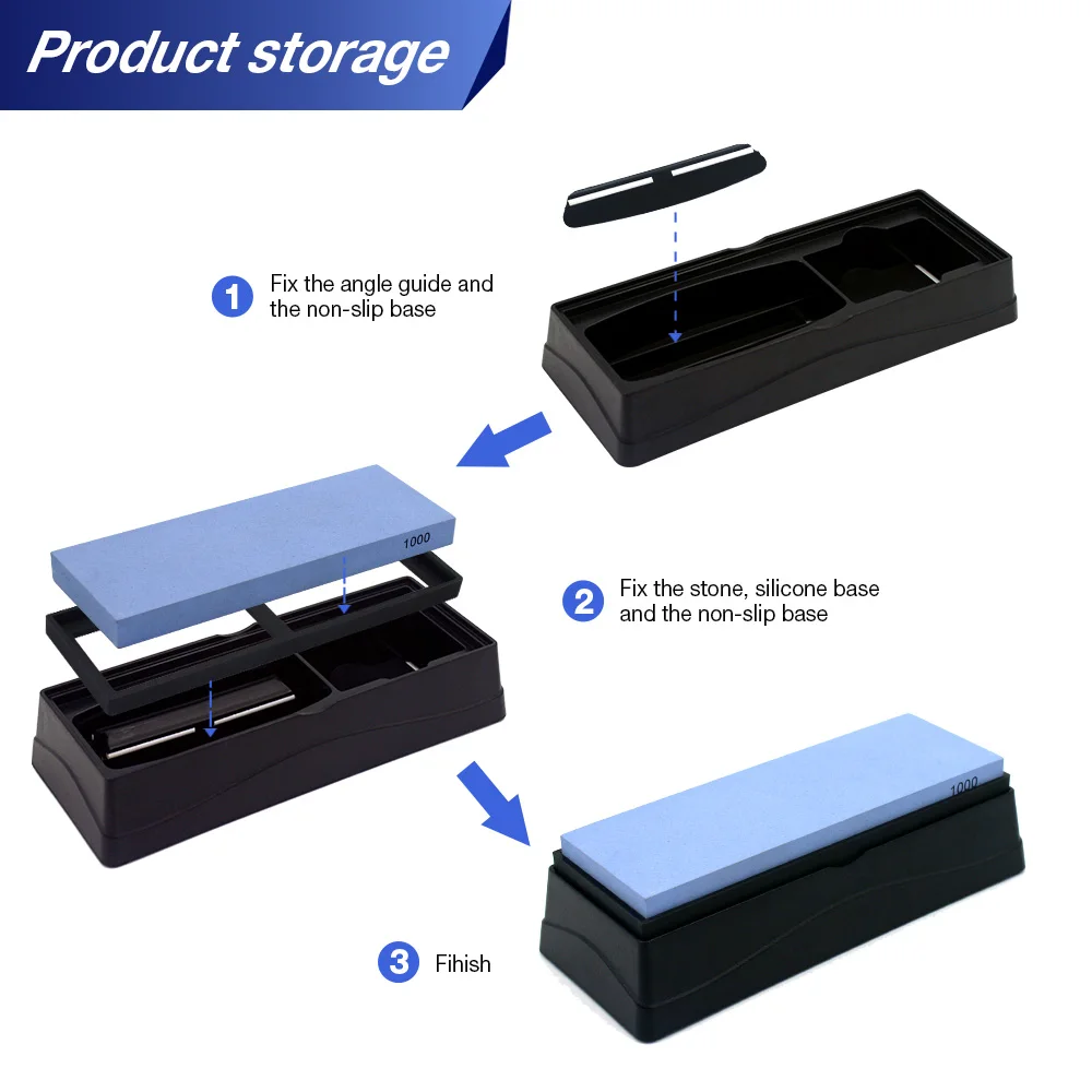 Точилка для кухонных ножей HIAMEA система заточки точильных камней односторонний