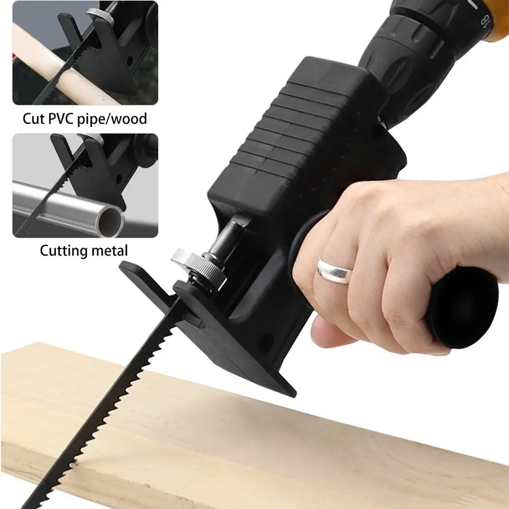 

Conversion Head Of Screwdriver Electric Drill To Electric Saw Reciprocating Saw Household Multifunctional Hacksaw Wood Tools
