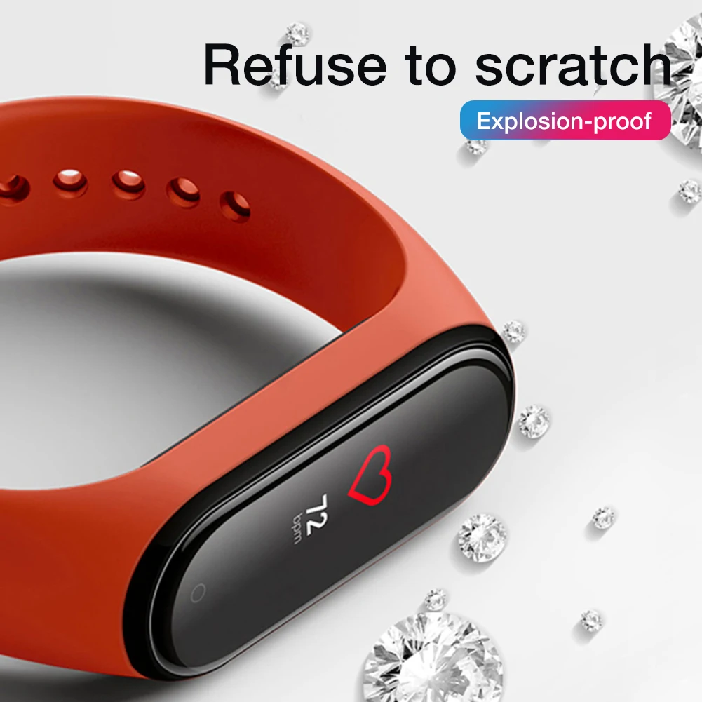 5PCS Full Screen High Permeability Film For Xiaomi Bracelet 4 3D HD Explosion-proof M4 Hydrogel Protective Tempered Greater - купить по