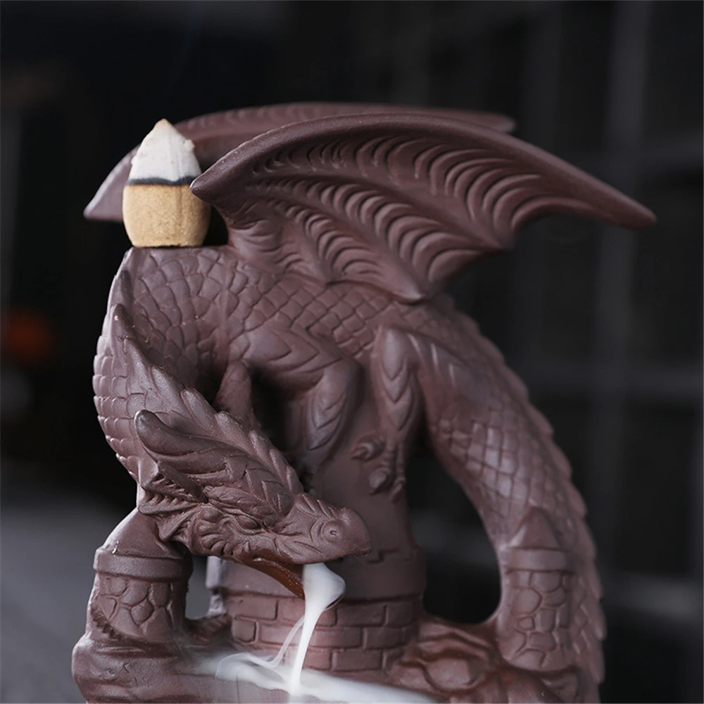 Керамическая горелка для благовоний Blackflow с классическим драконом 20шт
