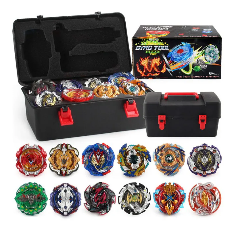 Аксессуары для детей волчок BEYBLADE 12 шт. металлический Bayblade BURST пусковое устройство