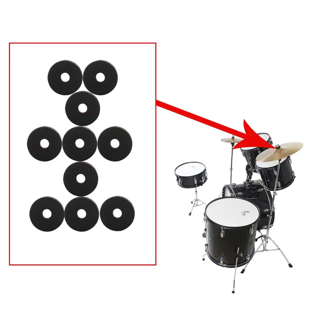 10 шт. новые Cymbal аксессуары для барабана набор войлочные шайбы гайки барабаны