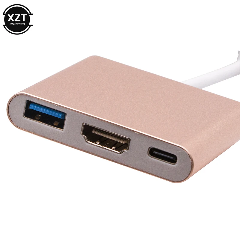 USB C концентратор HDMI адаптер для Macbook Pro/воздуха Thunderbolt 3 Тип 4K 0 Порты и разъёмы