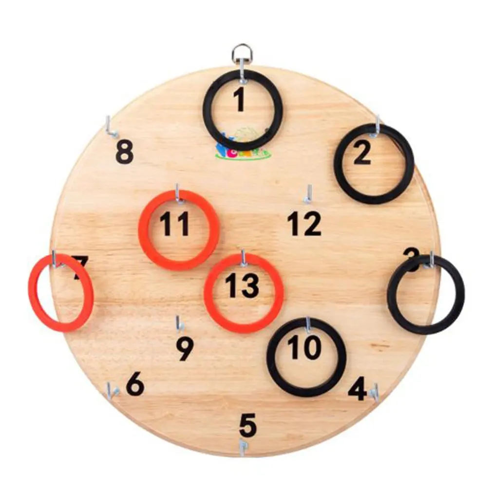 

Drinking Game Toy Toy Wooden Ring Toss Game Toss Hook Board GAME Indoor Wall Toss Ring Game Set For Kids Adults