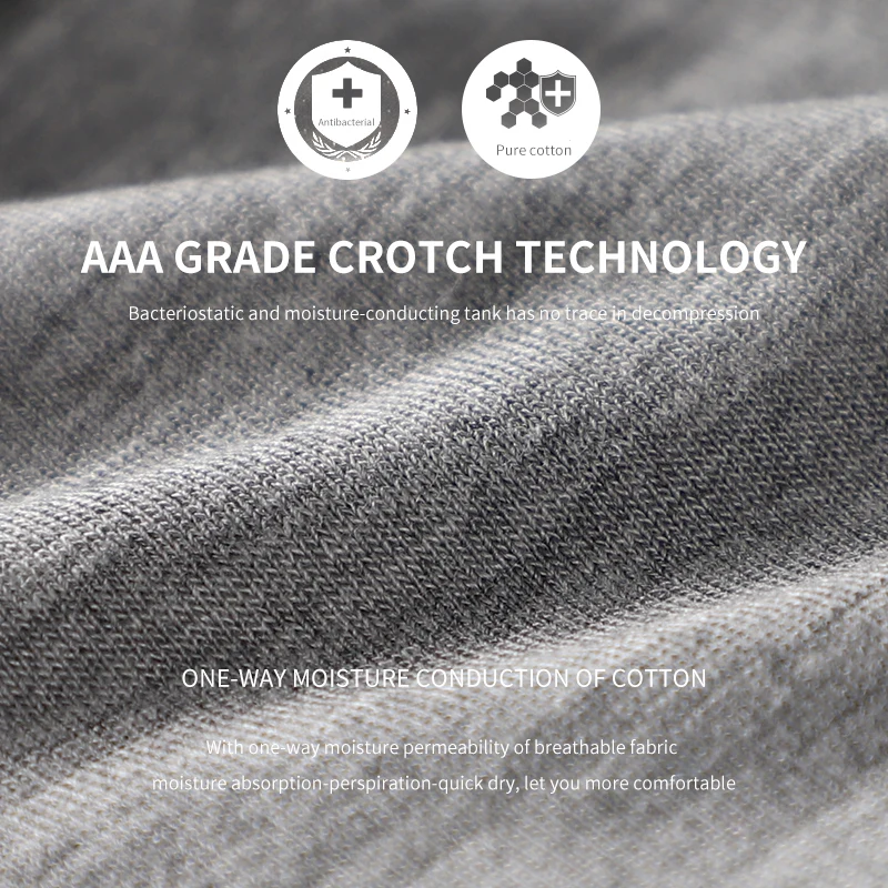 MiiOW 3PCS Sport Boxer Shorts Polyester Fiber 3A Grade Antibacterial Moisture Absorbent Soft Elastic Men Underpants