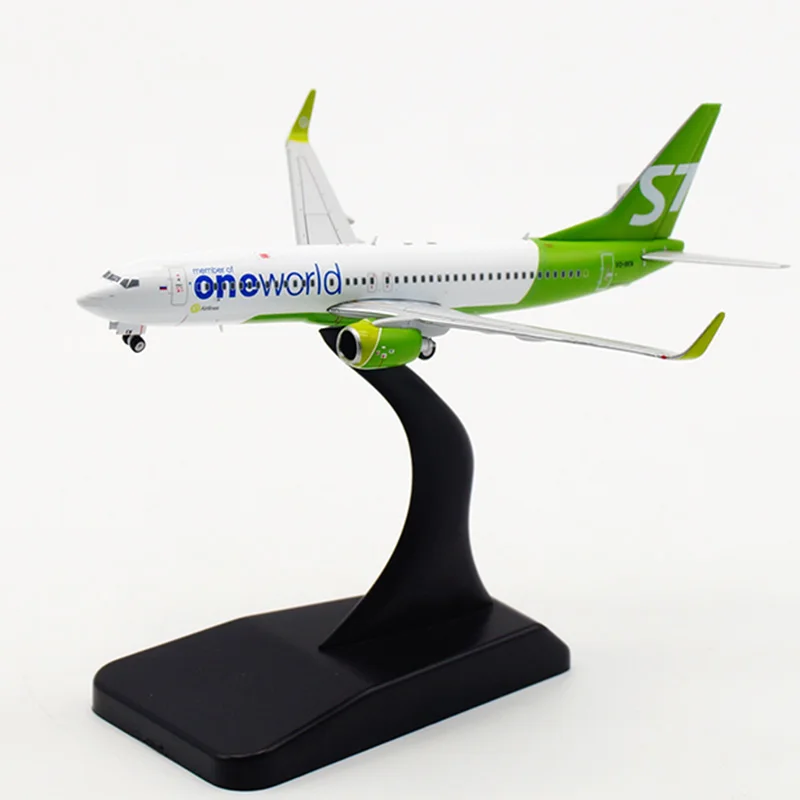 Россия 10 см Boeing B737 800 LH4086 S7 сибирская авиакомпания 1/400 Масштаб Модель самолета
