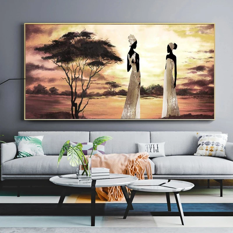 One Piece картина маслом с изображением Африканской женщины on Canvas абстрактные