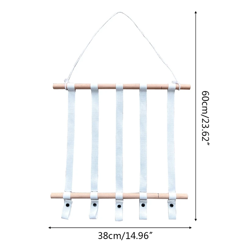 

Nordic Woven Wooden Sticks Girls Hair Bows Storage Belt Kids Hairpin Hair Clips Holder Hair Accessories Headbands Organizer