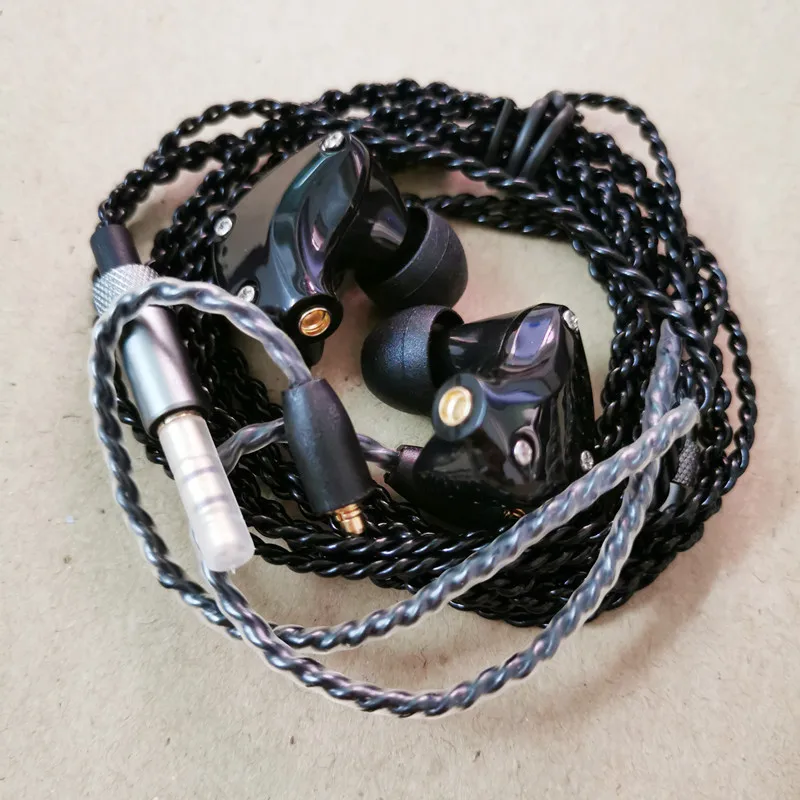 D2 стерео гибридные наушники 1BA + 1DD MMCX Hi Fi индивидуальный заказ DJ монитор гарнитура