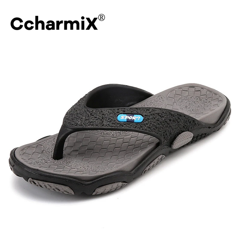 Мужские шлепанцы CcharmiX летняя мужская новая стильная мягкая обувь уличные