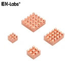 Медный радиатор для малины, мини-ПК Raspberry Pi 4 3 2 1 Модель B A Plus, процессор RAM, память, чип локальной сети, радиатор, охлаждение