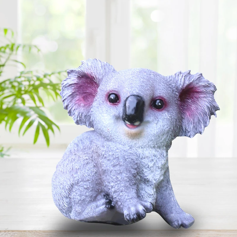 

Cute Koala Statue Creative Resin Garden Clever Funny Decoration Animal Ornaments Home Accessories ANDF889