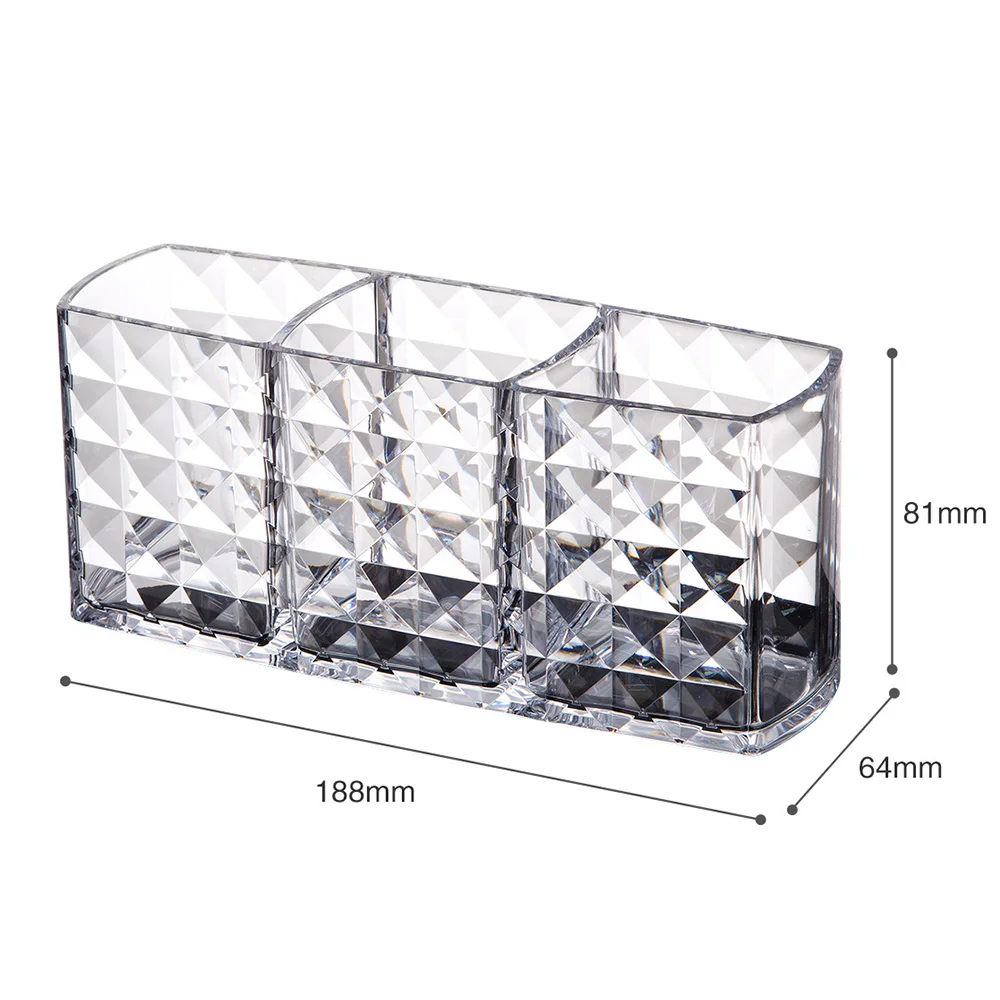 

1 Pcs Acrylic Cosmetic Storage Box Makeup Brush Holder Organizer Lipstick Eyebrow Pencil Bathroom Storage Display Stand