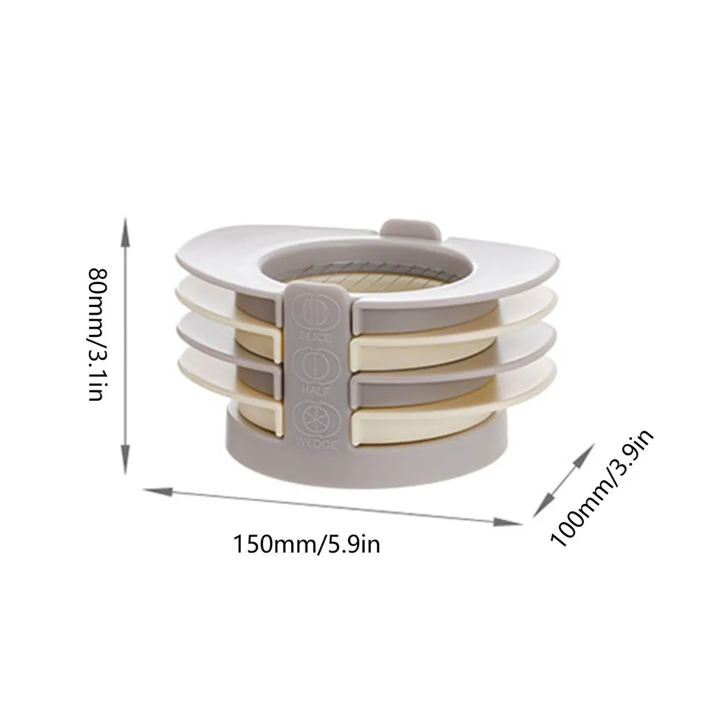 

Ergonomic Design Household Four-in-one Fancy Egg Cutter Multi-function Slicer Kitchen Tool Egg Cutter