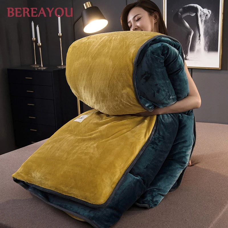 Комплекты роскошного постельного белья из 3/4 шт. фланель полиэстер розовый серый