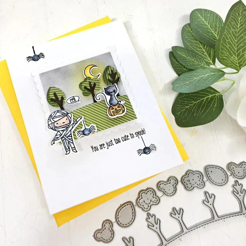 Металлические Вырубные штампы с изображением милых деревьев вырубки для