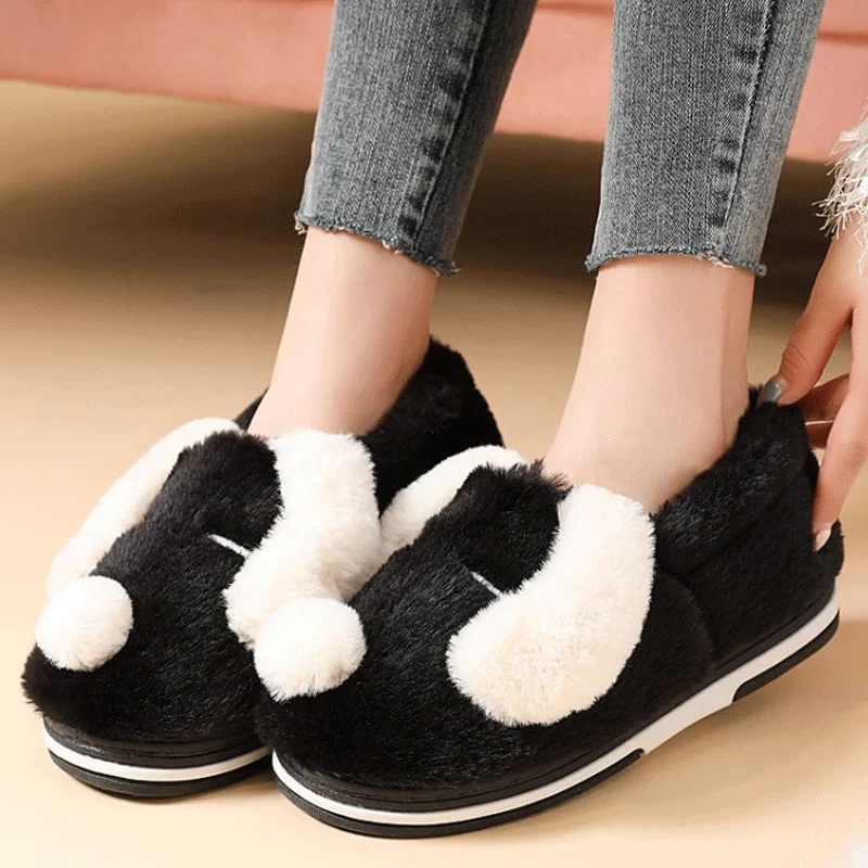 Новинка Женские зимние тапочки Домашняя обувь Нескользящие Удобные мягкие