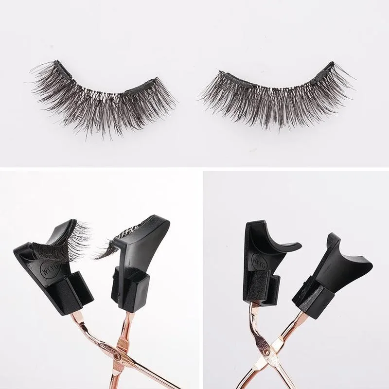

2 Pairs Quantum Magnetic False Eyelashes Magnetic Eyelash Long Wear Set To Easy Curler Fake Lasting Magnetic Eyelash U6C4