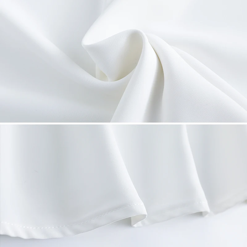 Женские рубашки с оборками Lenshin блузка высокого качества расклешенным рукавом и