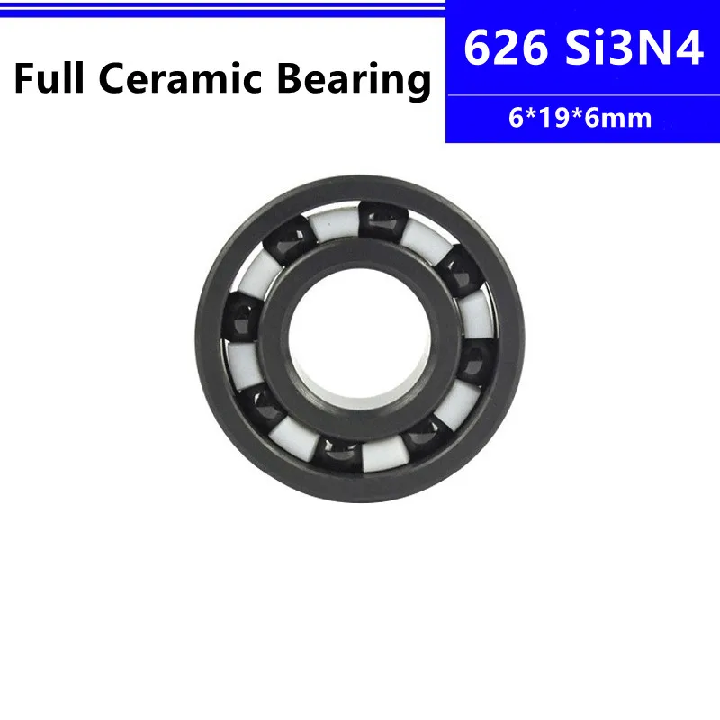 4pcs/10pcs Si3N4 626 6*19*6mm silicon nitride full Ceramic deep groove ball bearing 6x19x6mm high speed abrasion resistant