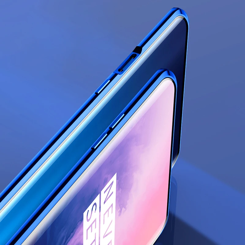 GKK роскошный Магнитный адсорбционный чехол для Oneplus 7 7T Pro 360 полная защита