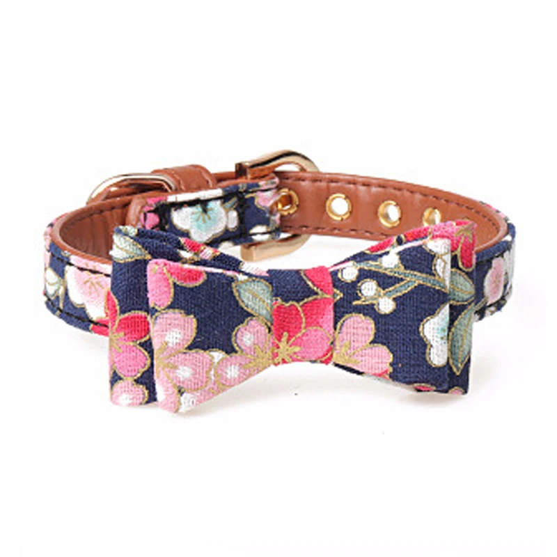 Милый ошейник и поводок для собак набор с галстуком-бабочкой мягкий Регулируемый