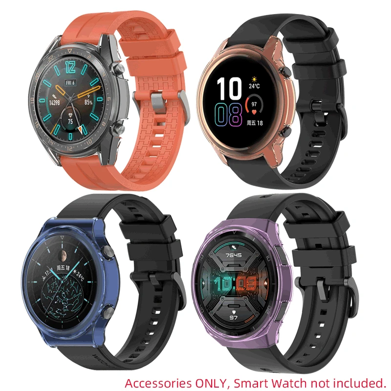 

TPU Soft Edge Protector Case Shell Frame For Huawei GT 2e Honor Magic 2 46mm GT2 42mm Pro GT2e Magic2 Protective Bumper Cover