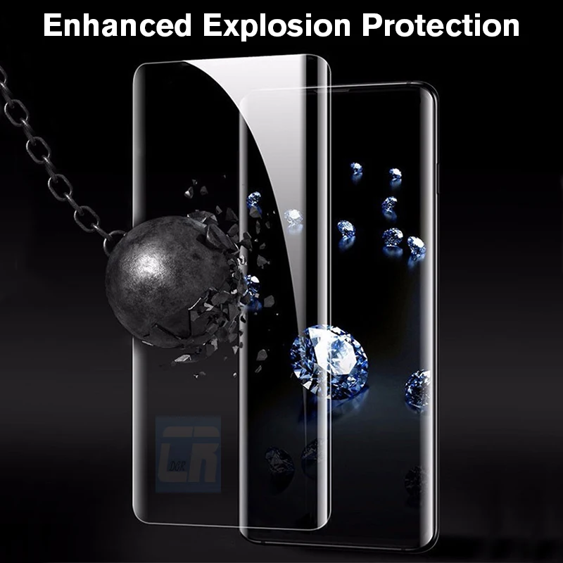1-3Pcs Tempered Glass For Samsung Galaxy Note 8 9 10 Plus 20 Ultra 200D Full Curved Screen Protector For Samsung S10 S9 S8 Plus