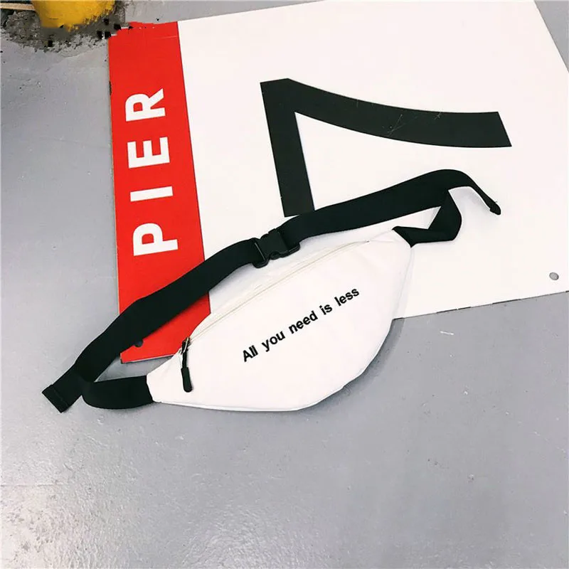 Брендовая женская поясная сумка Harajuku новая в стиле хип-хоп с принтом букв через