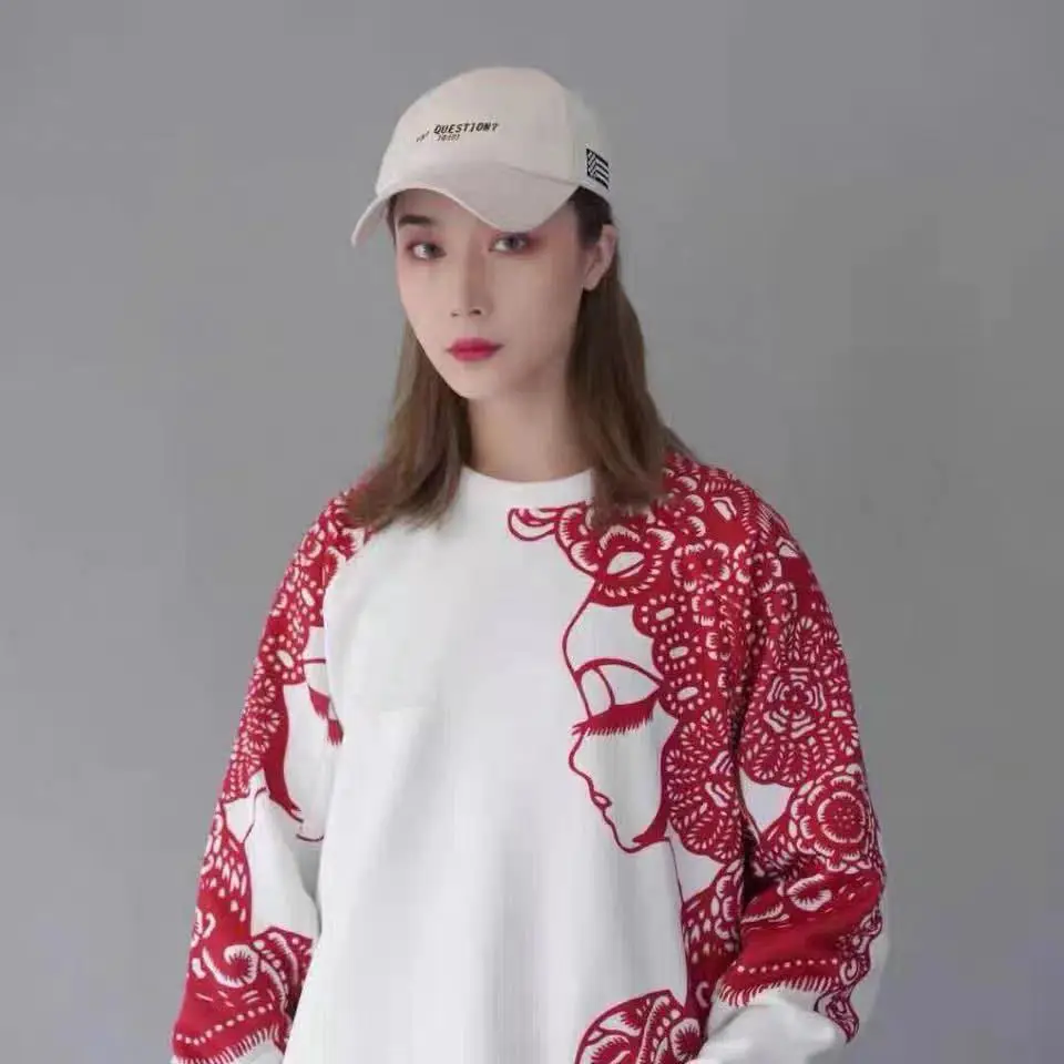 

Новинка, Женский брендовый Повседневный свободный тонкий круглый вырез в китайском стиле